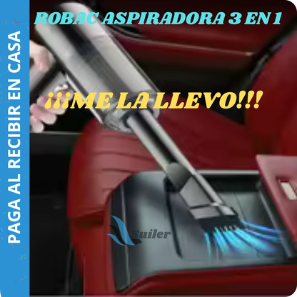 ROVAC™ASPIRADORA PARA COCHE Y HOGAR 3 EN 1