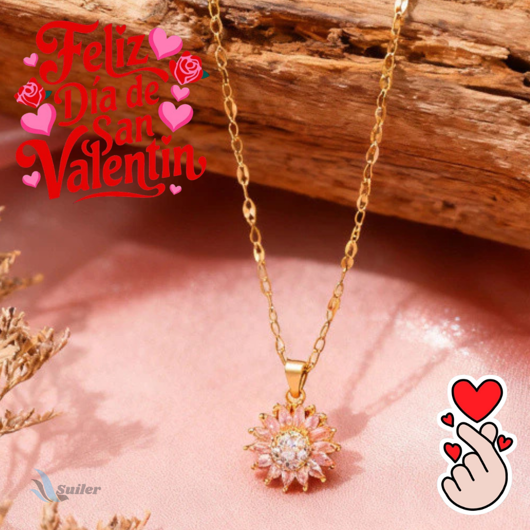 COLLAR EVERLOVE™  GIRASOL GIRATORIO💕