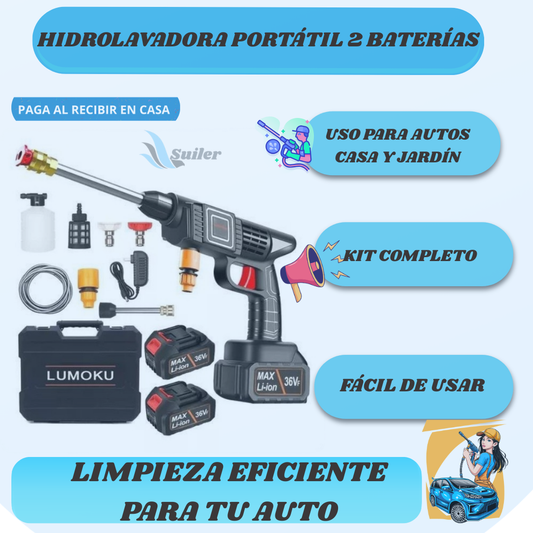 Hidrolavadora TurboWash™ Portátil Dos Baterías